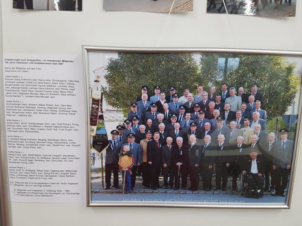 Foto zur 140 Jahrfeier der Veteranen aus Isen im Jahr 2007