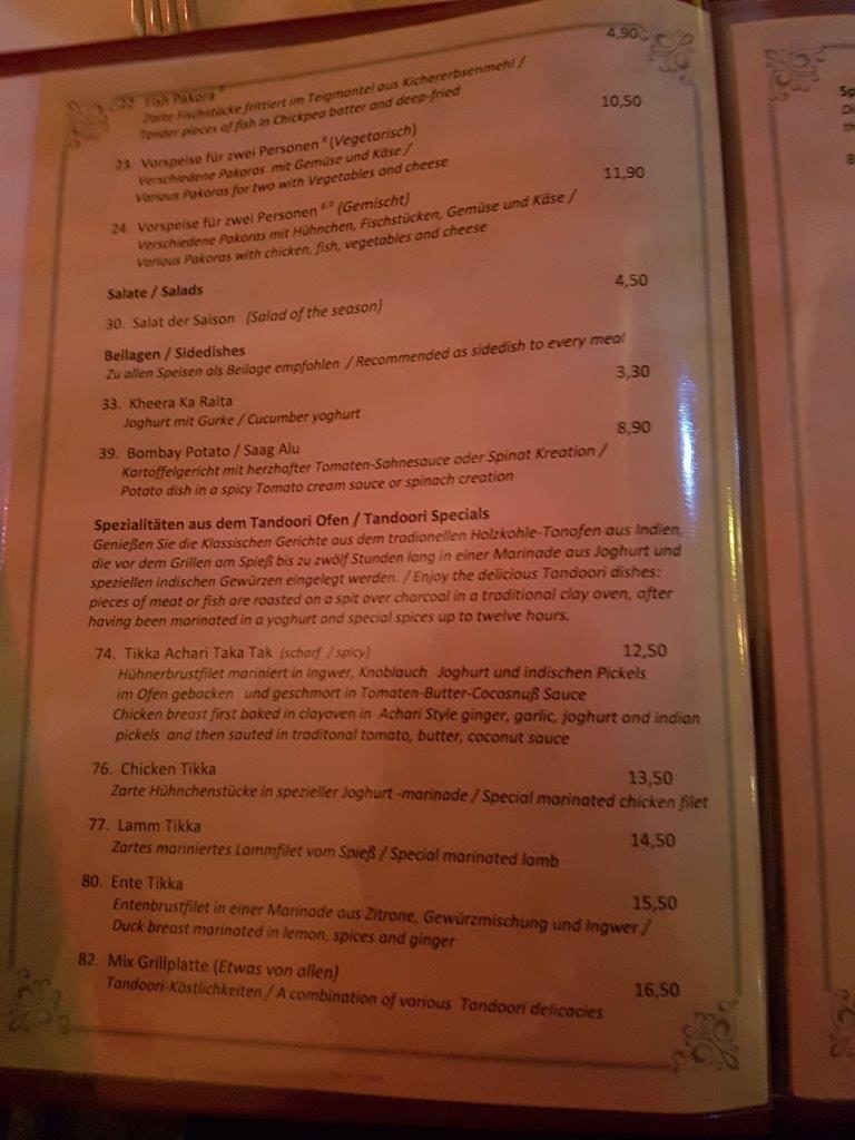 Delhi Palace Indisches Restaurant in Isen