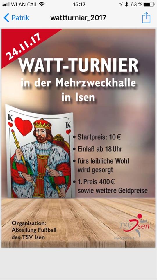 Watt-Turnier-Isen-Fußball