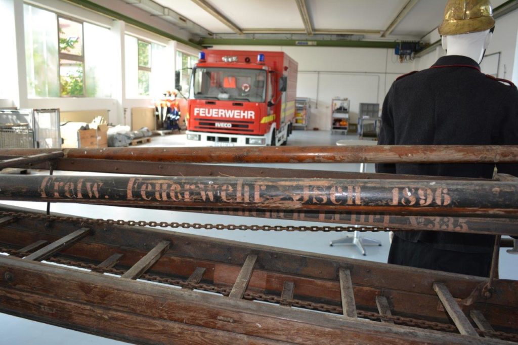 Leiter Nummer 335 aus dem Jahr 1896 der Feuerwehr Isen