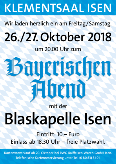 Blaskapelle Isen Bayerischer Abend