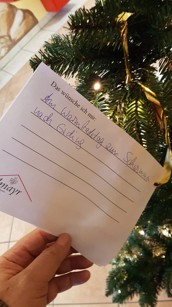 Wunsch eines Bewohners im Seniorenzentrum Isen