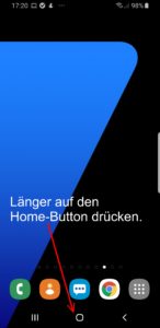 Drückt länger auf den Home-Button, damit Ihr in den Google Assistenten kommt.