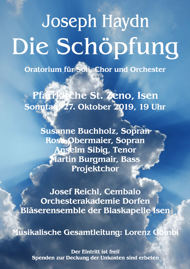 2019 Josef Haydn Die Schöpfung in St. Zeno Isen