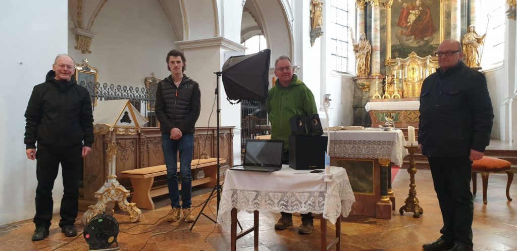 Erster Livestream Online Gottesdienst wegen der Coronakrise in Isen