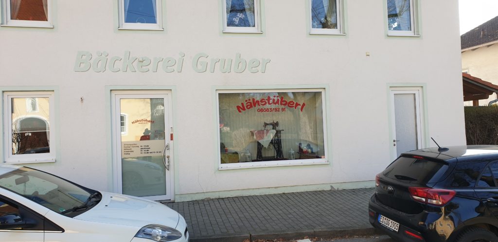 Nähstüberl Isen im ehemaligen Bäckerei Gruber Laden