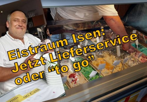 Eistraum Isen bietet Eis zum Liefern ab 10 Euro an