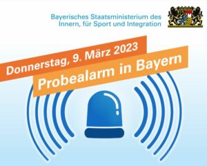 9. März 2023 - Warntag in Bayern