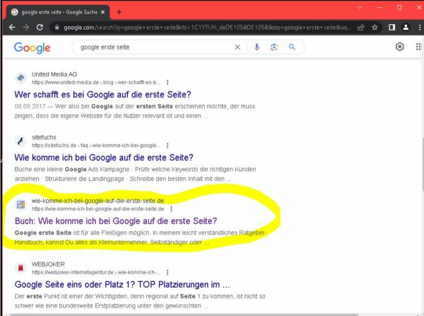 Wie Komme Ich Bei Google Auf Die Erste Seite Unter 137. Mio. Treffern bei Google auf der ersten Seite – IsenInfos.de