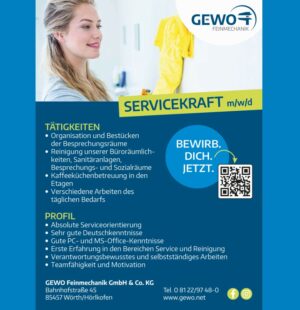 Stellenanzeige Servicekraft_insta