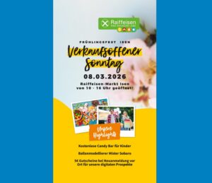 Frühlingsfest Isen: RWG mit besonderen Aktionen dabei 2026-03-03 Raiffeisen